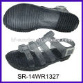 SR-14WR1327 nouveau fahion flat jelly sandals chaussures palstic sandales grossiste gelée sandales